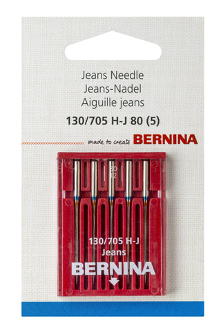 Bernina Needles Jeans 80/12 Pk 5