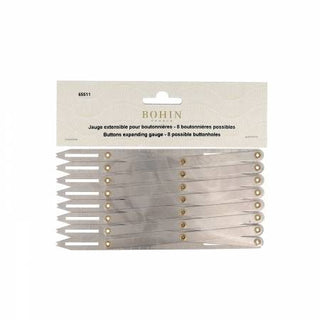 Button Expanding Gauge Silver (8 button)