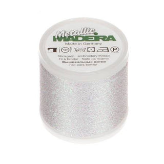 Madeira Metallic Thread Nylon/Polyester 40 Iridescent White (#300) 220yds