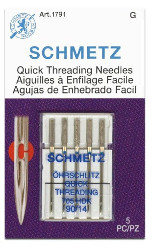 Schmetz Easy Threading Needles 90/14 PK 5