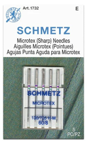 Schmetz Microtex Needles 60/8 PK5