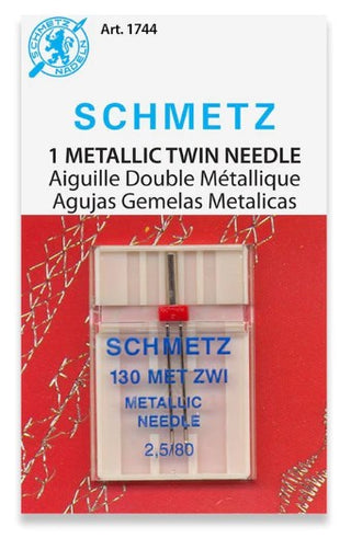 Schmetz Twin Metallic Needle 2.5mm 80/12