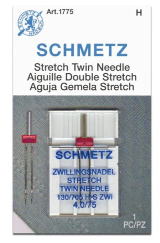 Schmetz Twin Needle Stretch 4.0mm 75/11