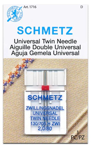 Schmetz Twin Needle 2.0mm 80/12
