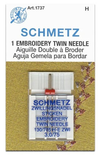 Schmetz Twin Embroidery Needle 3.0 / 75