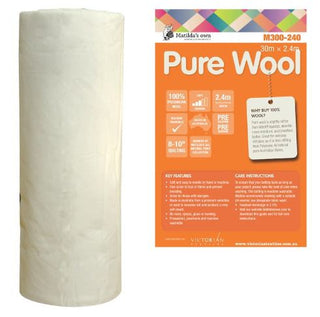 Matilda's Own Wadding 100% Wool 240cm per mtr