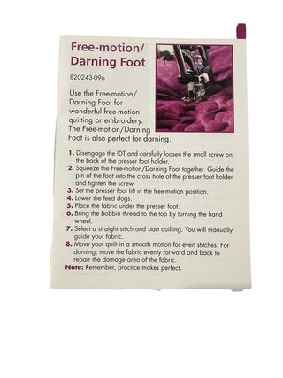 Pfaff Presser Feet Kit Classic Style Quilt (CDEG)