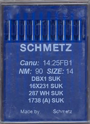 Needles DBx1SUK 16x231SUK 1738SUK 287WH SUK  90/14 Pk10 