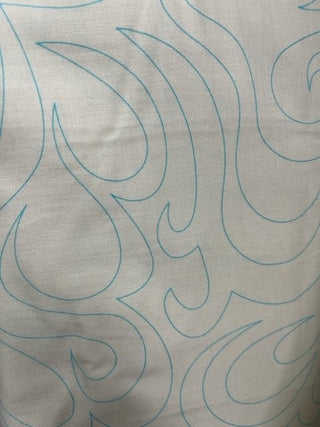 Wide Back Feather Meandering Natural 108" (274cm) wide Per Mtr