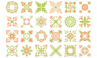 Moda Apricot & Ash Panel each