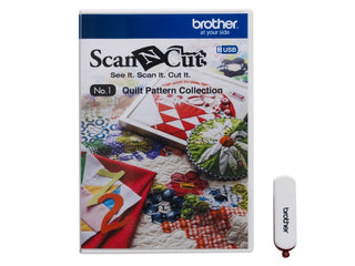 Brother Scan N Cut Design Collection USB #1 Quilt Pattern Collection CAUSB1