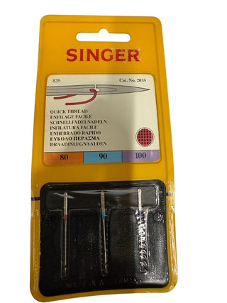 Singer Needles 2035 Quick Thread 80/90/100 PK 3