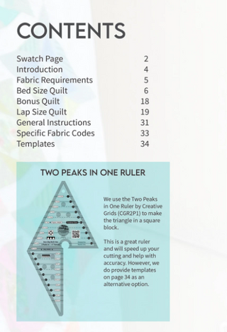 Bedazzled Quilt Pattern Booklet by Pam & Nicky Quilts