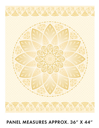 Moonlight Serenade Blossom Panel Cream 36" x 44" ea