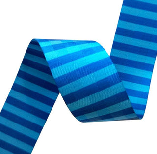 Sassafras Lane 2" Webbing Blue Stripe per mtr