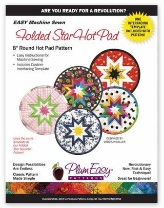 Folded Star Hotpad 8" Round Pattern 