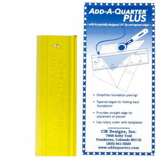 Add a Quarter Plus Ruler 6" by CM Designs
