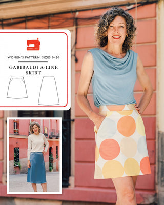 Garibaldi A-Line Skirt Pattern by Liesl and Co