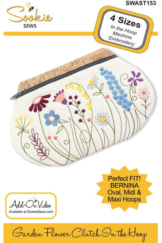 Sookie Sews Garden Flower Clutch Embroidery Design