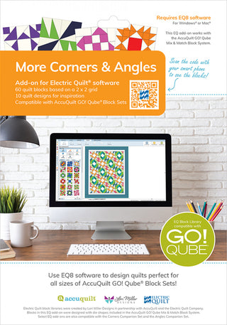Electric Quilt 8 Add-On AccuQuilt Go! QUBE More Corners and Angles