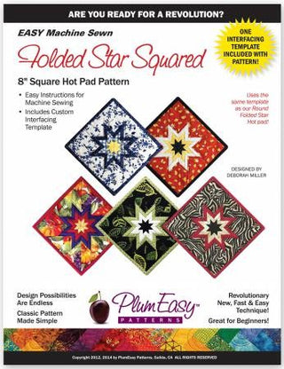 Folded Star Hotpad 8" Square Pattern