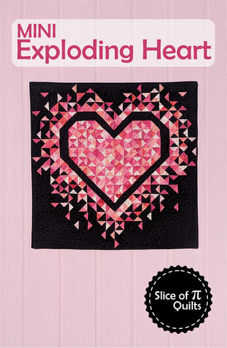Mini Exploding Heart Pattern by Slice of Pi Quilts