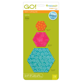 Accuquilt Go! Hexagon 1" 1.5" 2.5" (55011)