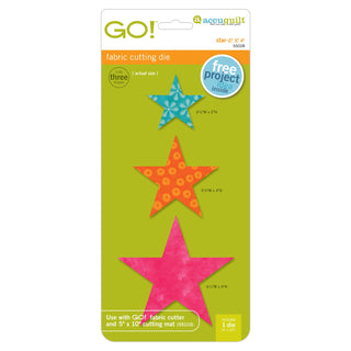 Accuquilt Go! Stars 2" 3" 4" (55028)