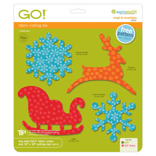 Accuquilt Go! Sleigh & Snowflakes (55322)