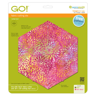 Accuquilt Go! Hexagon 4.5" sides (55438)