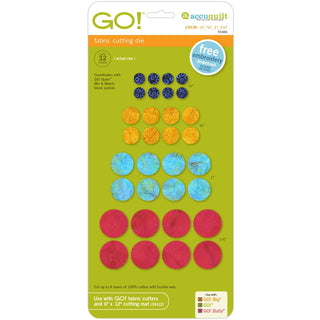 Accuquilt Go! Circle 0.5" 0.75" 1" 1.25" (55484)