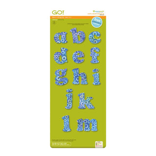 Accuquilt Go! Carefree 3" Alphabet Lower Case (2 die set)(55491)