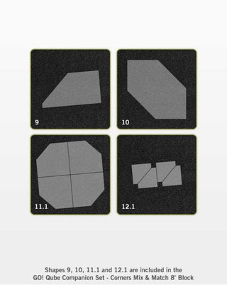 Accuquilt Go! Qube  8" Companion Set - Corners (55785)
