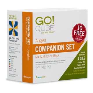 Accuquilt Go! Qube  9" Companion Set Angles (55790)