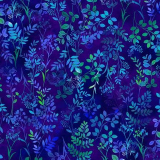 Butterfly Bliss Royal Wildflower (Blue) Per Mtr