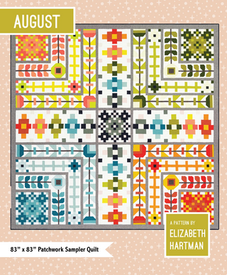 Elizabeth Hartman August Sampler Quilt Pattern