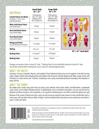 Elizabeth Hartman Pretty Birds Pattern