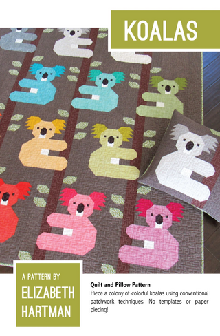 Elizabeth Hartman Koalas Quilt and Pillow Pattern