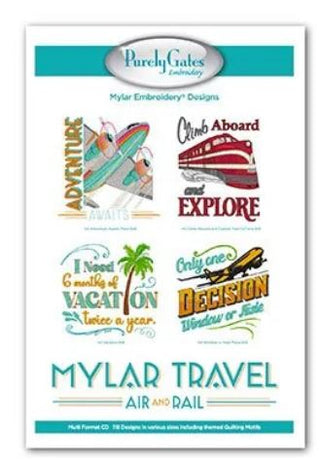 Purely Gates Embroidery Mylar Embroidery Designs Mylar Travel Air & Rail CD