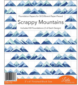 Scrappy Mountains Foundation Pad 3" x 6" Finished Blocks