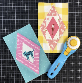 Scrappy Diamonds Foundations Pad 4" x 7" finished