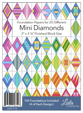 Mini Diamonds Foundation Pad  2" x 3.5" finished 