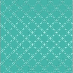 Kimberbell Basics Lattice Teal 8209-Q Per Mtr