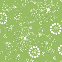 Kimberbell Basics Doodles Green 8246-G Per Mtr