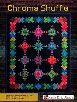 Chroma Shuffle Quilt Pattern Book by Nancy Rink Designs