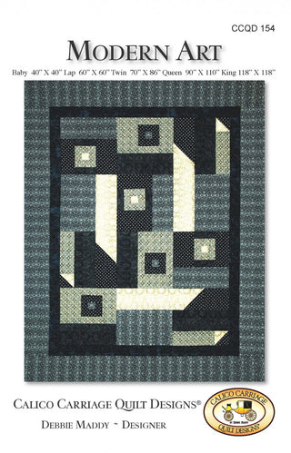 Modern Art Quilt Pattern by Debbie Maddy Calico Carriage Quilt Designs