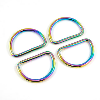 Emmaline Bags D-rings for 1-1/4in Straps Iridescent 4pk