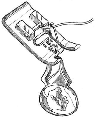 Husqvarna Viking Cord 7 Hole Foot with Threader ( 1-7 )