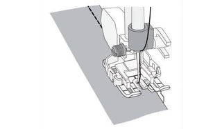 Husqvarna Viking Changeable 1/4" Foot with Guide (5-8)