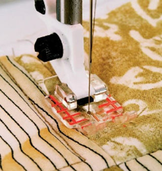 Husqvarna Viking Clear Adjustable 1/4" Piecing Foot (1-9)